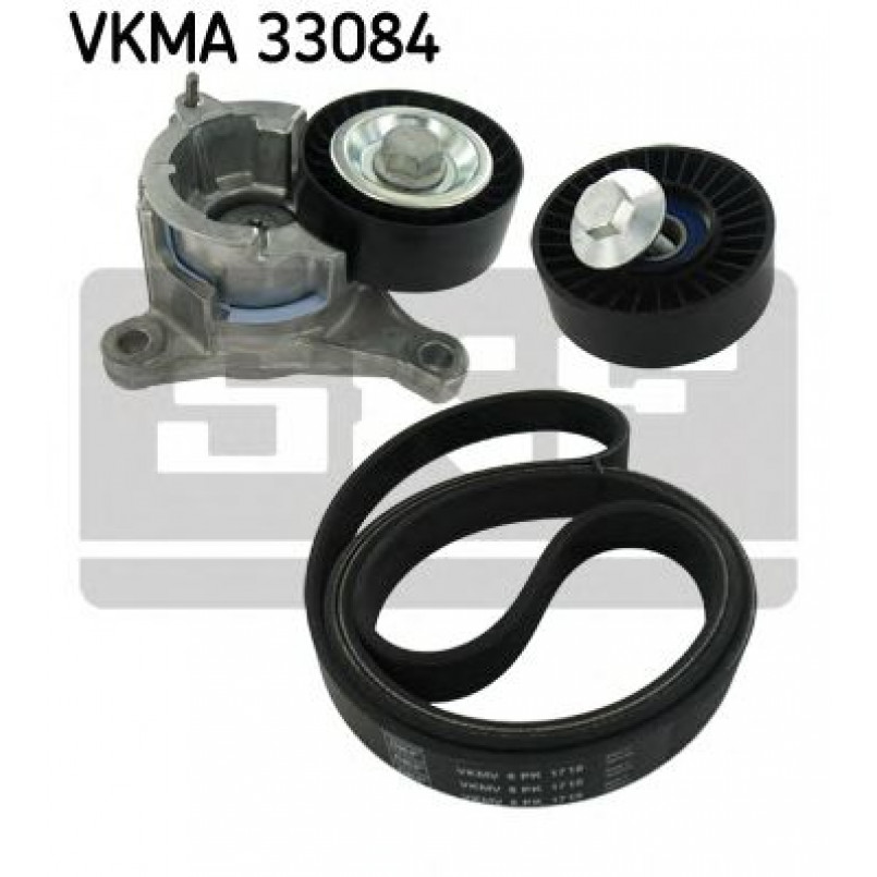VKMA 33084 SKF Комплект доріжкового ремня (ролик, ремінь)